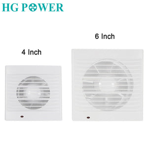 4/6 inch 220V Silent Ventilation Air Vents Ventilator Extractor Exhausted Extractor Fan Ceiling Fan For Bathroom Kitchen Toilet