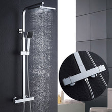 Load image into Gallery viewer, ROVATE Bathroom Thermostatic Shower Set, Constant Temperature Control Bath Faucet Shower System,Brass Chrome